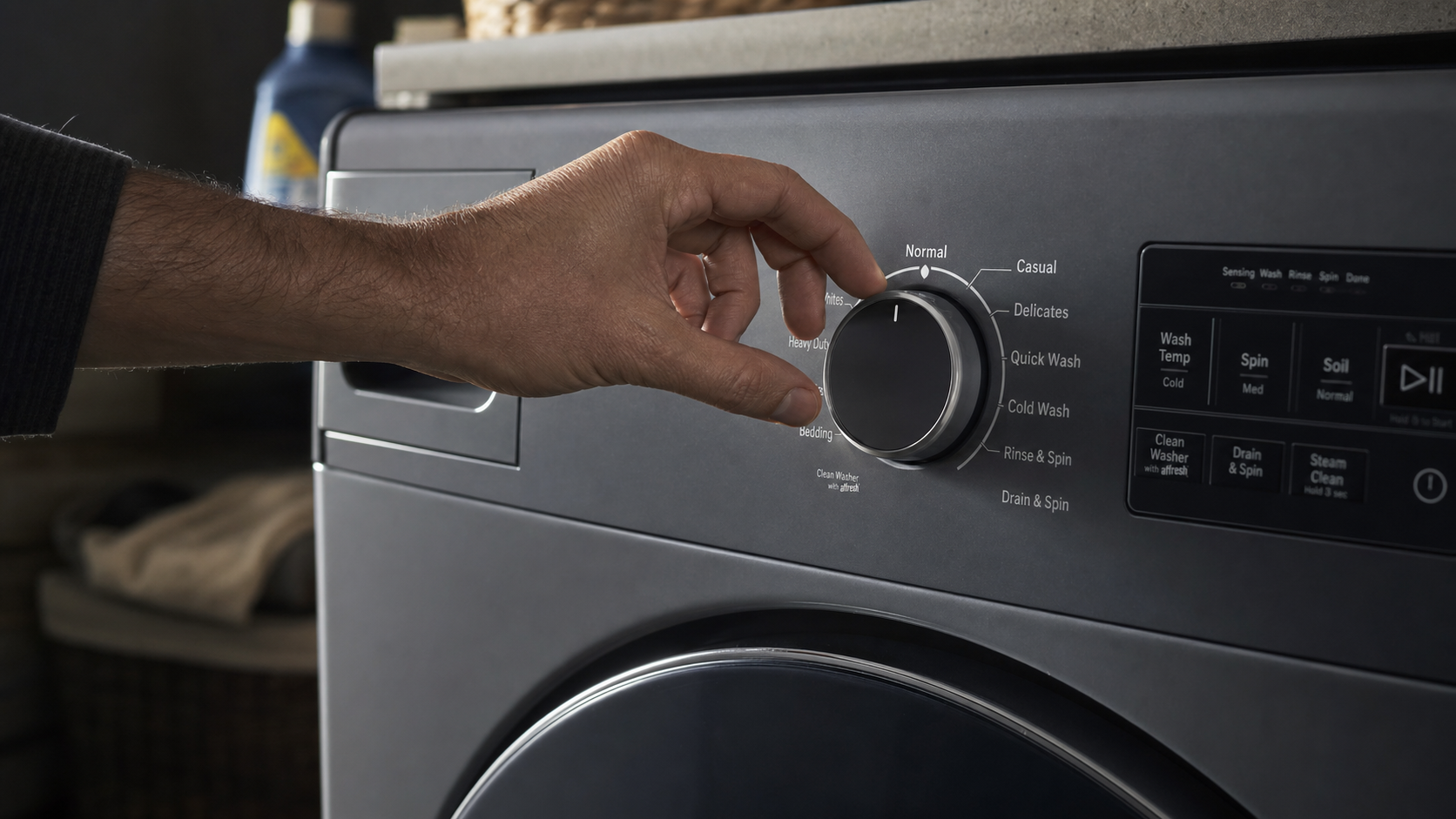 Step 4: Selecting the right wash cycle